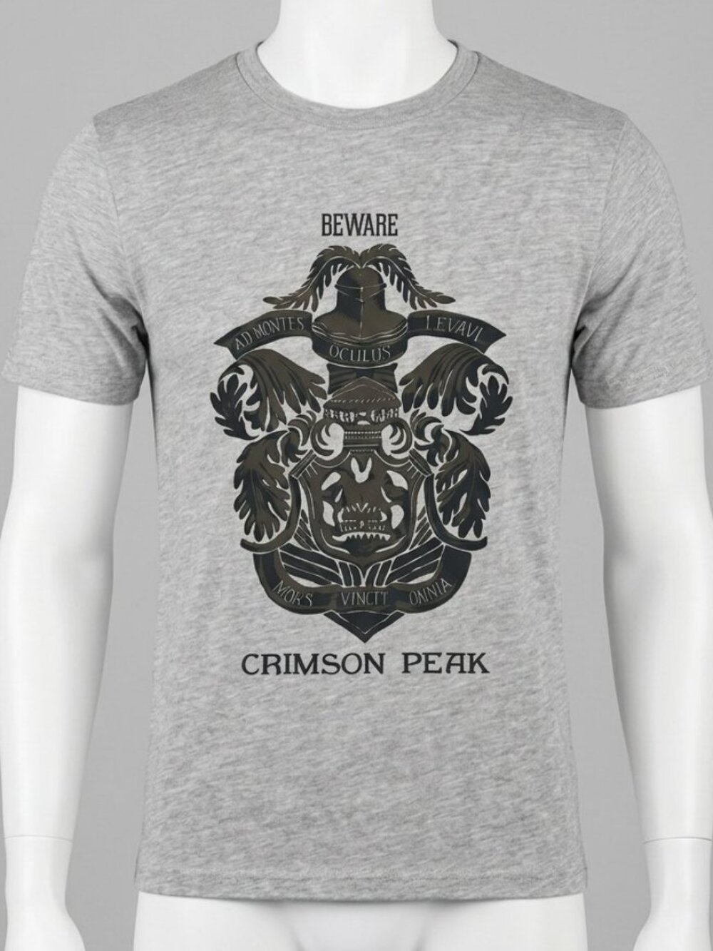 New Crimson Peak Movie Promo T-Shirt Size LG Grey 2014 SDCC Sealed In Bag *Rare*